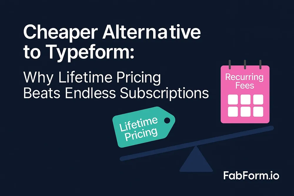 Comparison of Fabform.io and Typeform pricing models